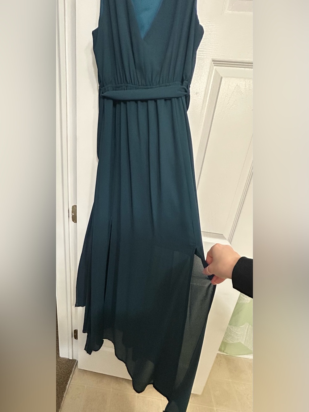 Baltic Born « Hera » Maxi Dress (Peacock) Dark Teal - Picture 2 of 4